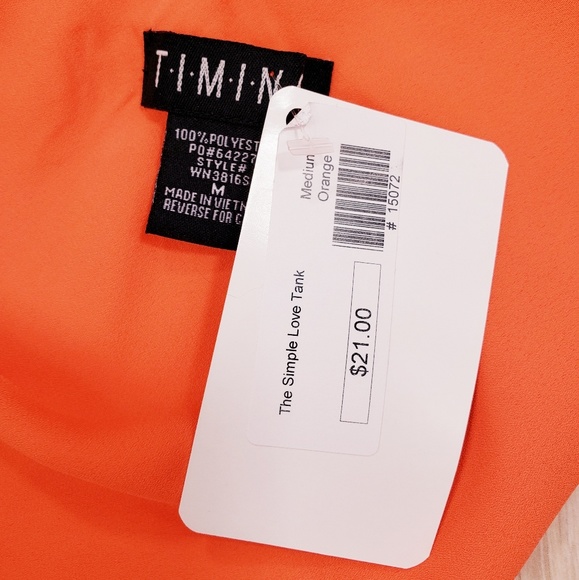 T.I.M.I.N.G TANK TOP SIZE M - Picture 3 of 4